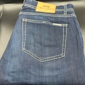 Cesare Attolini Dark Stretch Contrast Denim